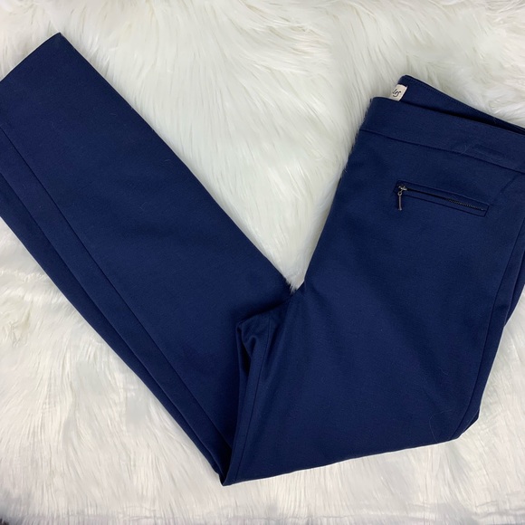 🔥MAISON JULES🔥ZIP-POCKET SKINNY PANTS BLUE NOTTE SIZE 4 NWT - Picture 6 of 6